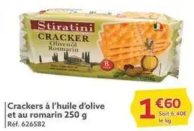 Stiratini - crackers à l'huile d'olive et au romarin