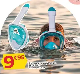 Gifi Masque de plongee adulte ou enfant offre