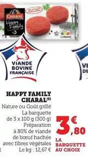 Super U Charal - happy family offre