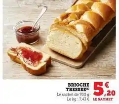 Hyper U Brioche tressee offre