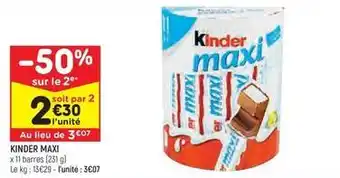 Leader Price Kinder - maxi offre