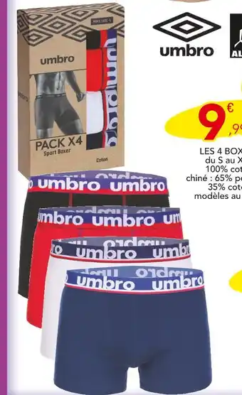 Stokomani umbro / ALL BLACKS LES 4 BOXERS offre
