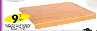 Stokomani LA PLANCHE À DÉCOUPER BAMBOU AVEC REBORD offre