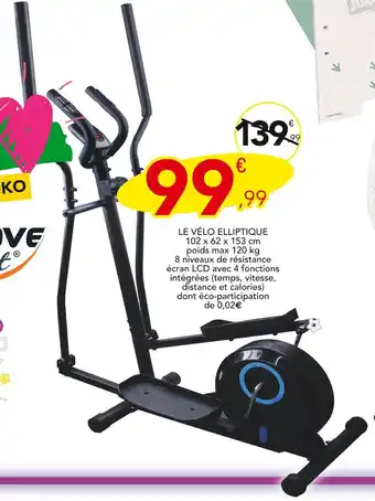 Stokomani MOOV & FIT LE VÉLO ELLIPTIQUE offre