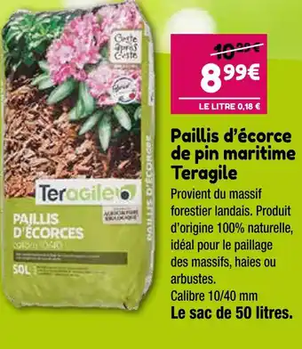 Point Vert Teragile Paillis d’écorce de pin maritime offre
