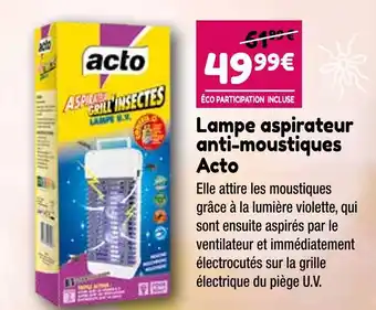 Point Vert Acto Lampe aspirateur anti-moustiques offre