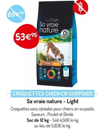 Médor et Compagnie Sa vraie nature CROQUETTES CHIEN EN SURPOIDS offre