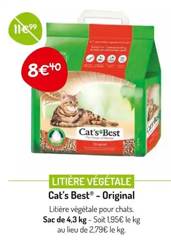 Médor et Compagnie Cat’s Best LITIÈRE VÉGÉTALE offre