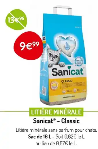 Médor et Compagnie Sanicat - Classic LITIÈRE MINÉRALE offre