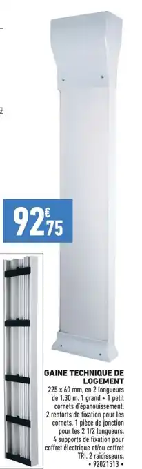 GAINE TECHNIQUE DE LOGEMENT