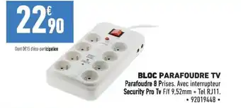 Brico Cash BLOC PARAFOUDRE TV offre