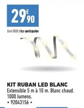 Brico Cash KIT RUBAN LED BLANC offre