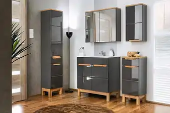 Bricomarché Meuble salle de bain BUENO Noir offre