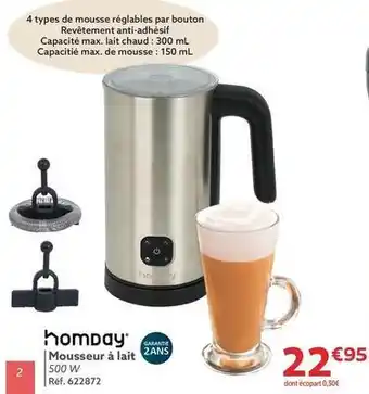 Gifi Homday - mousseur à lait offre