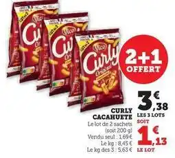 Super U Vico - curly cacahuete offre