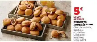 Super U Beignets fourrés offre