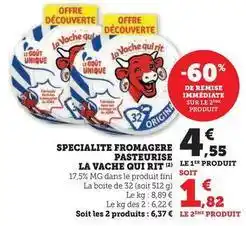 Hyper U La vache qui rit - specialite fromagere pateurise offre