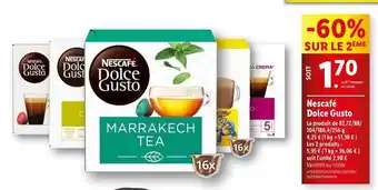 Lidl Nescafé - cafe dolce gusto offre