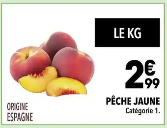 Supeco PÊCHE JAUNE offre