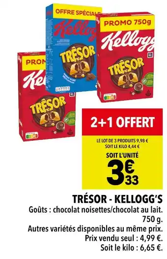 Supeco KELLOGG’S TRÉSOR offre