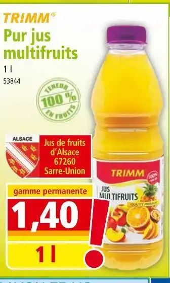 Norma TRIMM Pur jus multifruits offre