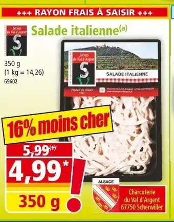 Norma Secrets du Val d’Argent Salade italienne offre