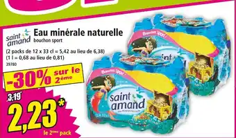 Norma Saint Amand Eau minérale naturelle bouchon sport offre