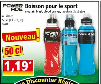 Norma POWERADE Boisson pour le sport moutain blast, blood orange, moutain blast zéro offre