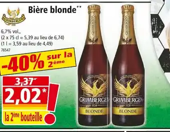 Norma GRIMBERGEN Bière blonde offre