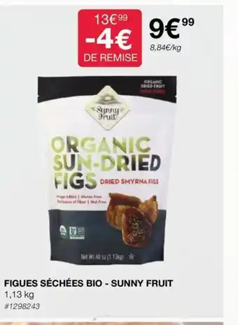 Costco FIGUES SÉCHÉES BIO - SUNNY FRUIT offre