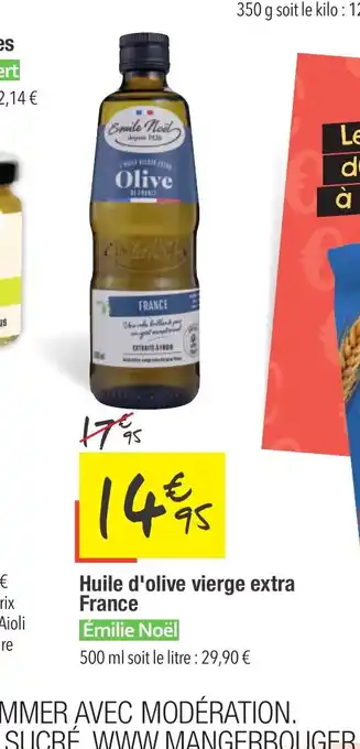 Les Comptoirs de la Bio Huile d'olive vierge extra France offre