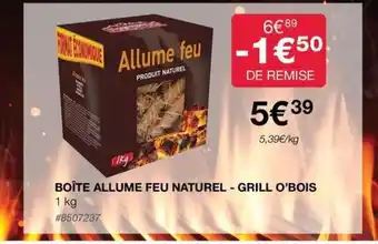Costco BOÎTE ALLUME FEU NATUREL GRILL O’BOIS offre