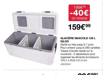 Costco GLACIÈRE MAXCOLD 156 L offre
