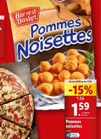 Lidl Pommes noisettes offre