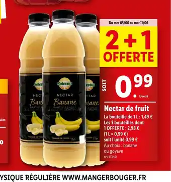 Lidl Nectar de fruit offre