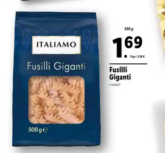 Lidl Fusilli Giganti offre