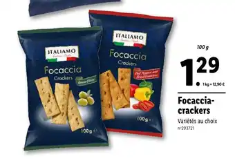 Lidl Focaccia- crackers offre