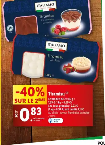 Lidl Tiramisu (9) offre