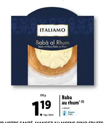 Lidl Babà al Rhum offre