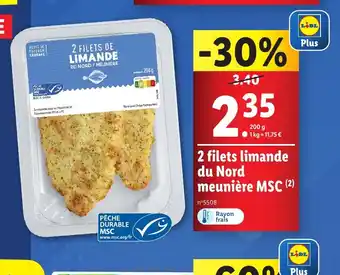 Lidl 2 filets limande du Nord offre