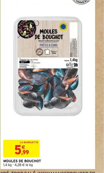 Intermarché MOULES DE BOUCHOT offre