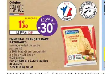 Intermarché EMMENTAL FRANÇAIS RAPÉ offre