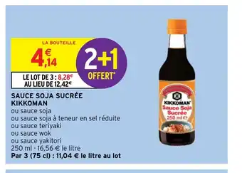 Intermarché SAUCE SOJA SUCRÉE KIKKOMAN offre