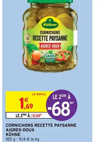Intermarché CORNICHONS RECETTE PAYSANNE AIGRES-DOUX offre