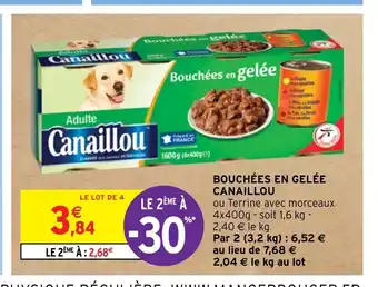 Intermarché BOUCHÉES EN GELÉE CANAILLOU offre