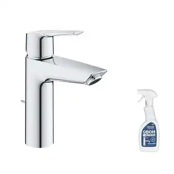 Brico Cash Mitigeur lavabo GROHE Quickfix Start 2021 avec tirette et vidage taille M + nettoyant GrohClean offre