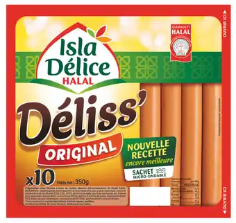 Carrefour Market ISLA DELICE Saucisses Déliss' Original Halal offre