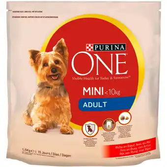 Carrefour Market PURINA ONE Croquettes pour chien adulte offre