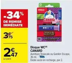 Carrefour Disques de gel wc offre