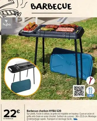 Carrefour Drive Hyba - barbecue charbon s20 offre